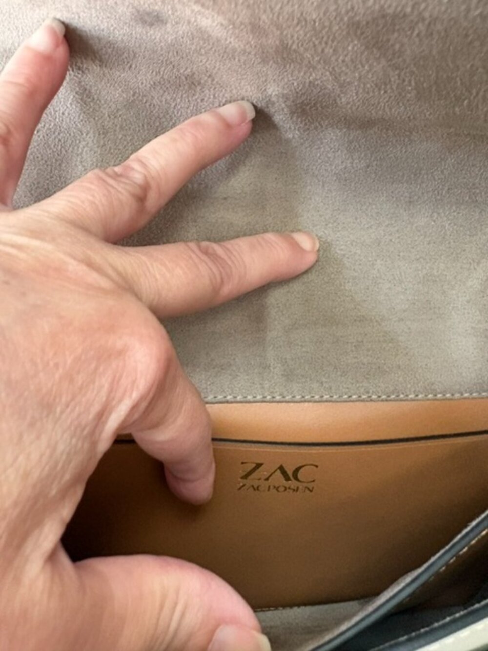Zac by Zac Posen leather color block bag - Picture 6 of 7